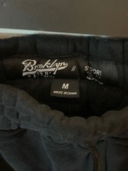 Brooklyn Cloth Black Hoodie Size Medium M- 2Piece Set Hoodie/Shorts