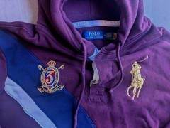 Polo Ralph Lauren Crest Big Pony Hoodie Burgundy Red Medium