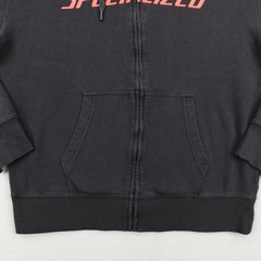 Specialized Hoodie Mens XL Black Cycling MTB Mountain Bike Full Zip Sweatshirt