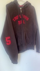 vintage hip-hop triple five soul hoodie Y2K Emo Skater Sweatshirt 555 Sz M Big