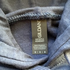 Gildan Softstyle Midweight Hooded Sweatshirt Work SF500B Blue Navy Size Medium
