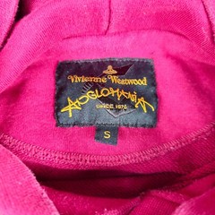 Vivienne Westwood Hoodie Small Pink Rugged Chaos Cutlass Patch Hooded Pullover