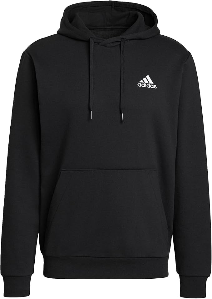 Adidas Men’s Essentials Fleece Hoodie Feelcozy Sweatshirt Black GV5294