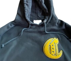 Champion Reverse Weave Hoodie Men’s S Varsity Letter C Patch Vintage Sweatshirt
