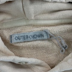 Outerknown Sur Snap Hoodie Mens XL Beige Washed Hemp Organic Cotton Pullover
