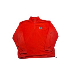 Florida Gators Fleece Pullover Quarter Zip Orange University Athletic Red Oak