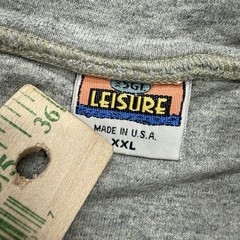 SGT Leisure Maui Embroidered Collared Sweatshirt Men’s Size XXL Gray USA Made