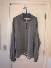 Vintage Specialized 1/4 Zip Gray Embroidered Pullover Sweatshirt Sz L Cycling