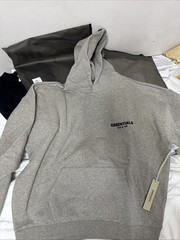 Essentials Hoodie Dark Oatmeal Size Extra Large