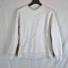 Sub_Urban Riot Womens Large Gray Sweatshirt Plain Thick Fall Winter Spring Stain
