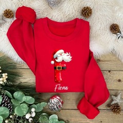 Personalised Alphabet SANTA Family Christmas Jumper | Xmas Sweatshirt | Novelty