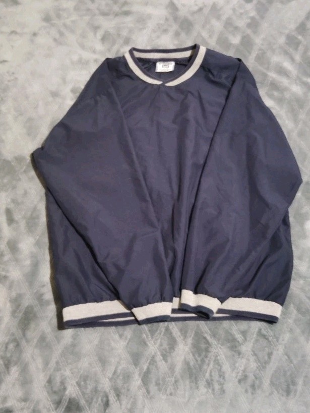 Vintage Lee Casual Collection Navy Microfiber pullover Men’s made in USA
