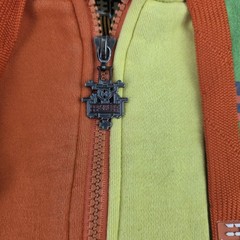 Miskeen Hoodie Mens XL Multicolor Full Zip Graphic Fleece Sweatshirt Colorful