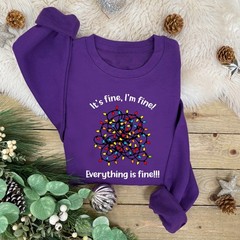 It’s fine, I’m fine! Everything is Fine!!! Christmas Jumper | Xmas Sweatshirt