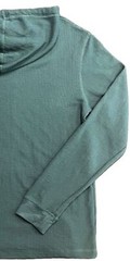 Hurley Men’s Green Hoodie Waffle Knit Sweatshirt Pullover Hooded (S01)