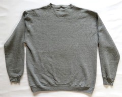 1980’s Vintage Sweatshirt Russell Athletic Blank Heather Gray Tri Blend Rayon