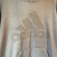 Adidas Climawarm Hoodie Light Gray 100% Polyester Men’s Large NICE!!