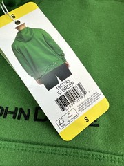 John Deere Hoodie Men’s Quarter Zip Heavyweight Sweatshirt Green Size Small NWT