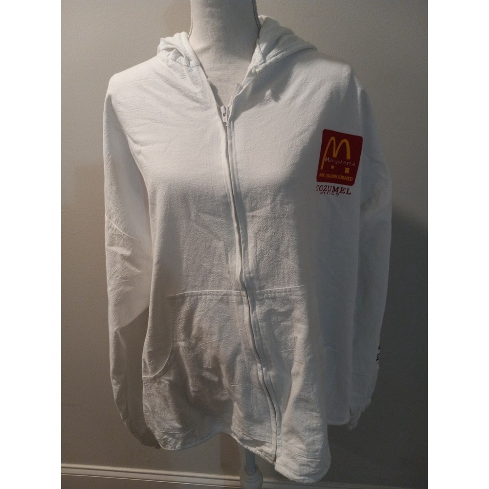 Men/Women’s Cozumel Mexico Marijuana Zip Up With Hood One Size