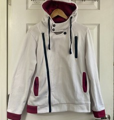 Assassin’s Creed Promo White Zip Up Hooded Cosplay Sweater Men’s Size XL