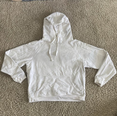 GUESS U.S.A. Distressed Varsity Hoodie S 100% Cotton