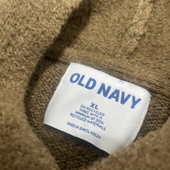 Old Navy Brown Hoodie Sweater Men XL Textured Fall Winter Classic Capsule XL