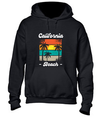 CALIFORNIA BEACH SUNSET HOODY HOODIE SUMMER HOLIDAY CLOTHING CASUAL NICE TOP