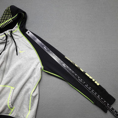 Nike Just Do It Therma Fit Hoodie Sweatshirt Men XL Full Zip Gray Fleece Workout