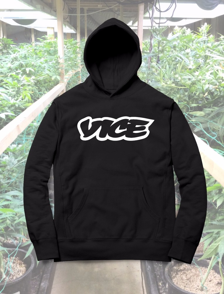 VICE News Media – Black Pullover Logo Hoodie – Vice Magazine NYC – USA Seller