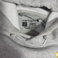Barstool Sports Carhartt Men’s L Chicago Patch Hoodie Sweatshirt Gray Promo