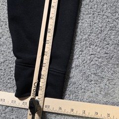Fabletics Mens M Hoodie Black Oversized Pullover Side Slit Tape French Terry