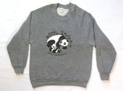 Locke Chinatown Vintage Sweatshirt 1980’s Panda Bears Rayon Tri Blend Boston