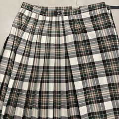 Vintage Meigle Kilt Pleated Wool Skirt Scotland Multicolored Plaid Size 14