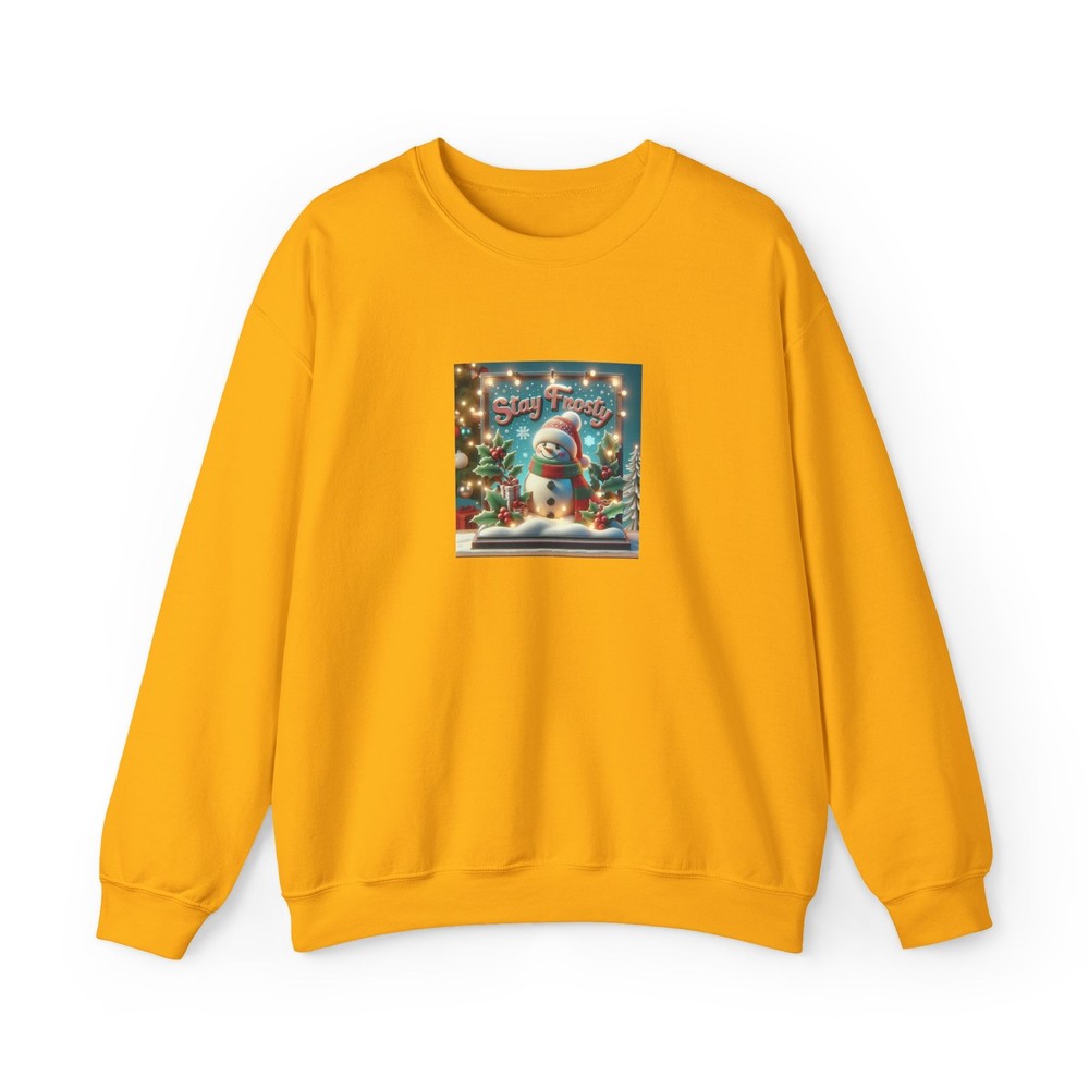 Seasonal Seller Sweatshirt: Stay Frosty Christmas Snowman Holiday Jumper, Winter