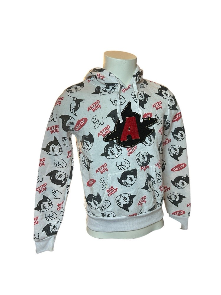 Cozy Fall Street Wear South Pole x Astro Boy Patch & Tile Men’s Graphic Hoodie M