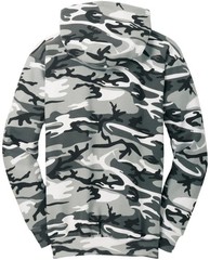 Camo Fleece Pullover Hoodie Camouflage Casual Cotton Blend Hooded Sweatshirt