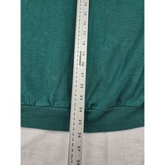 Dunlop Vintage 90s Mens Colorblock Quarter Zip Sweatshirt Green Purple Medium