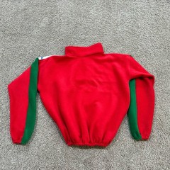 Stylish and comfortable sweatshirt with vibrant color gradient and retro details