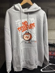 Logic No Pressure Hoodie Adult XXL Gray Hip Hop Rap Streetwear Pullover Mens