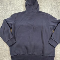 Amsterdam Designs Medium Hoodie Navy Red White Half Zip Graphic Pockets