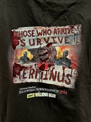 Universal Studios Halloween Horror Nights 2014 Walking Dead Hoodie Full Zip XL