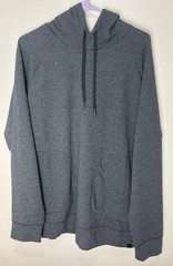 Gaiam Lotus OB Hoodie Mens Medium Charcoal Pullover Stretch Yoga Athletic NWT