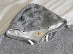 Marine Layer Lightweight Pullover Light Heather Gray Hoodie Sweatshirt SZ Marge