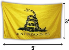 Gadsden Flag Hooded Wearable Cape 3X5 Don’t Tread on Me Yellow Patriotic Liberty