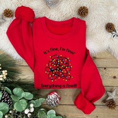 It’s fine, I’m fine! Everything is Fine!!! Christmas Jumper | Xmas Sweatshirt