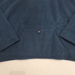Yeezy Gap Balenciaga Oversized Polar Fleece Hoodie Blue Double Layer, Size M