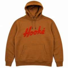 Hooké Hoodie Large Brown Red Sherpa Logo Pullover Organic Cotton Outdoor L I#1