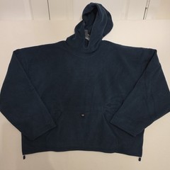 Yeezy Gap Balenciaga Oversized Polar Fleece Hoodie Blue Double Layer, Size M