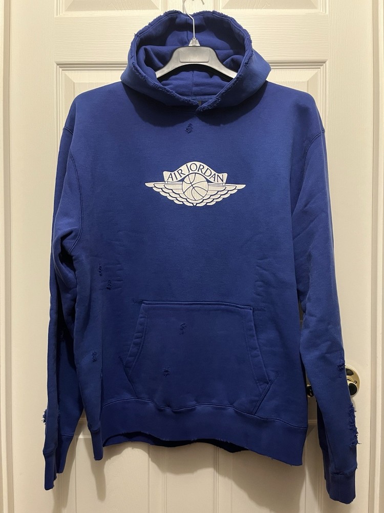 Nike Jordan Rare Air Fleece Pullover Hoodie Deep Royal Men’s L-Tall IB3003-485