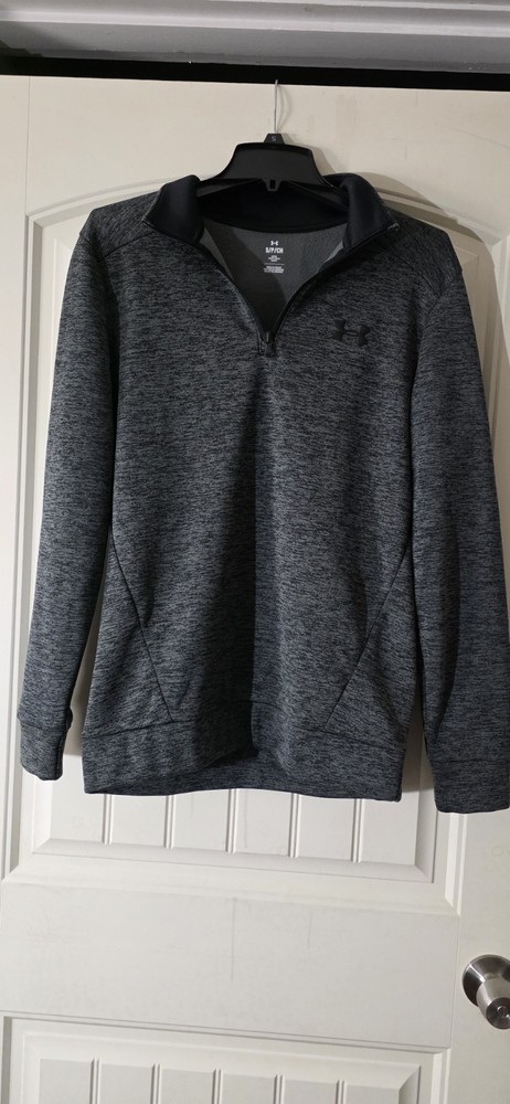 Under Armour Men’s Fleece Twist 1/4 Zip Pullover Size S Gray 1373359 NWT